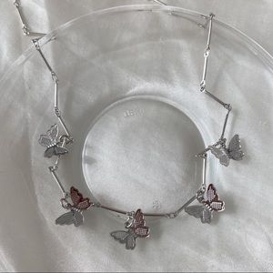 NEW IN! silver butterfly charm choker (buy 1 get two free!!!)